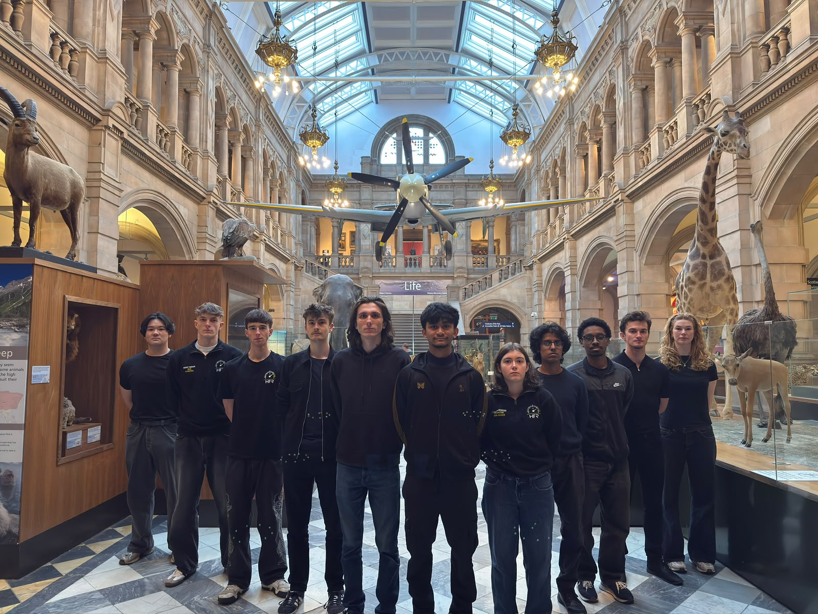 The HFR team at Kelvingrove Art Gallery and Museum